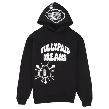 DREAMS HOODIE BLACK WHITE