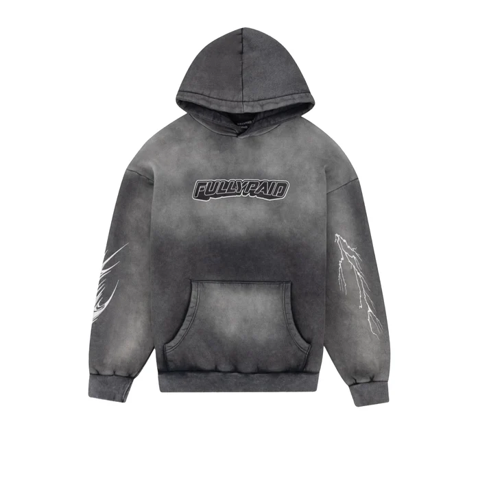 FP GREY WASH ACID WASH HOODIE FP GREY WASH ACID WASH HOODIE